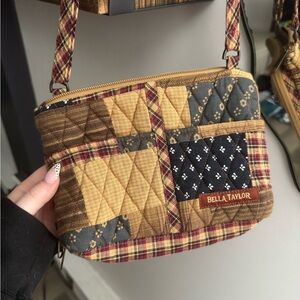 Bella Taylor Quit Patchwork Crossbody Purse/Wallet